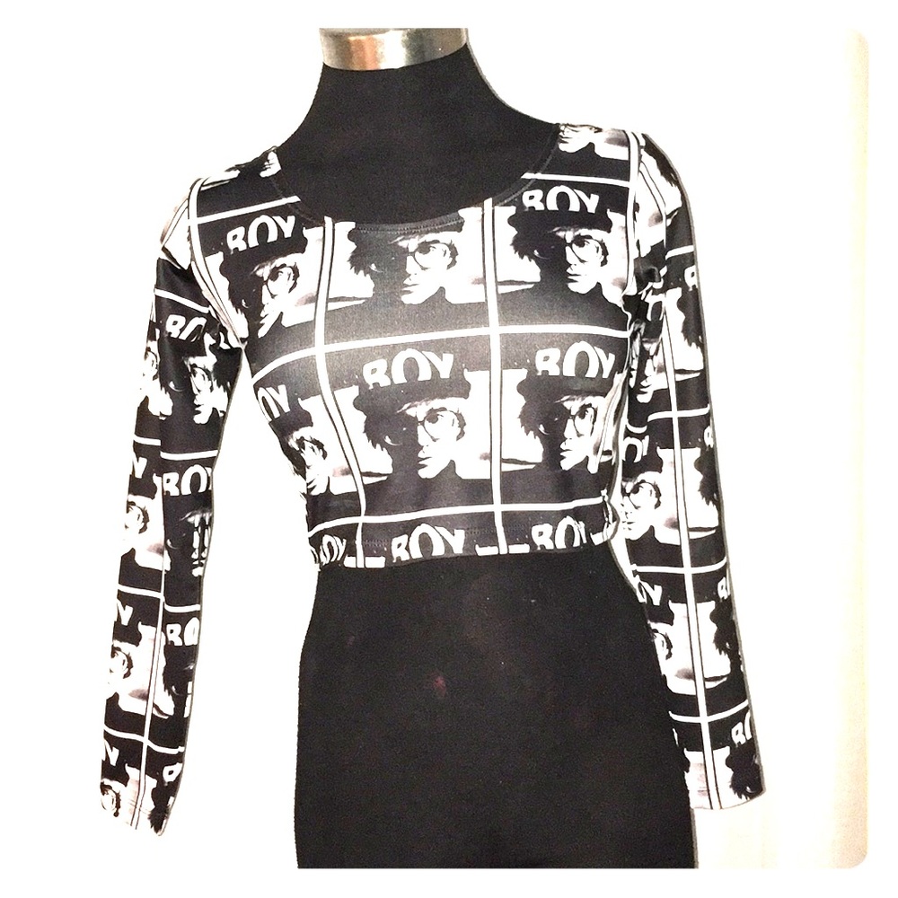 BOY London Warhol photo print crop top